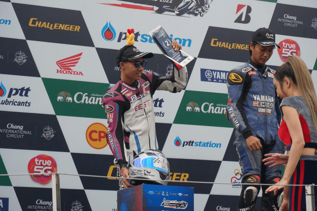 Panchapol Jarungkitkul securing 2nd podium in the ORBRIC Superbike Championship 2022 both in Round 2 and 3